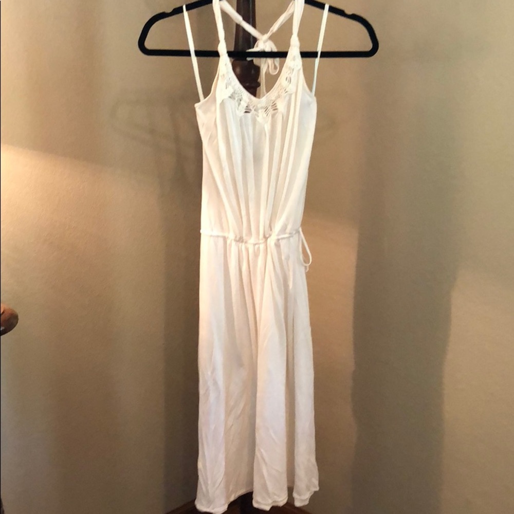 BCBG Maxazria Cream Midi Dress